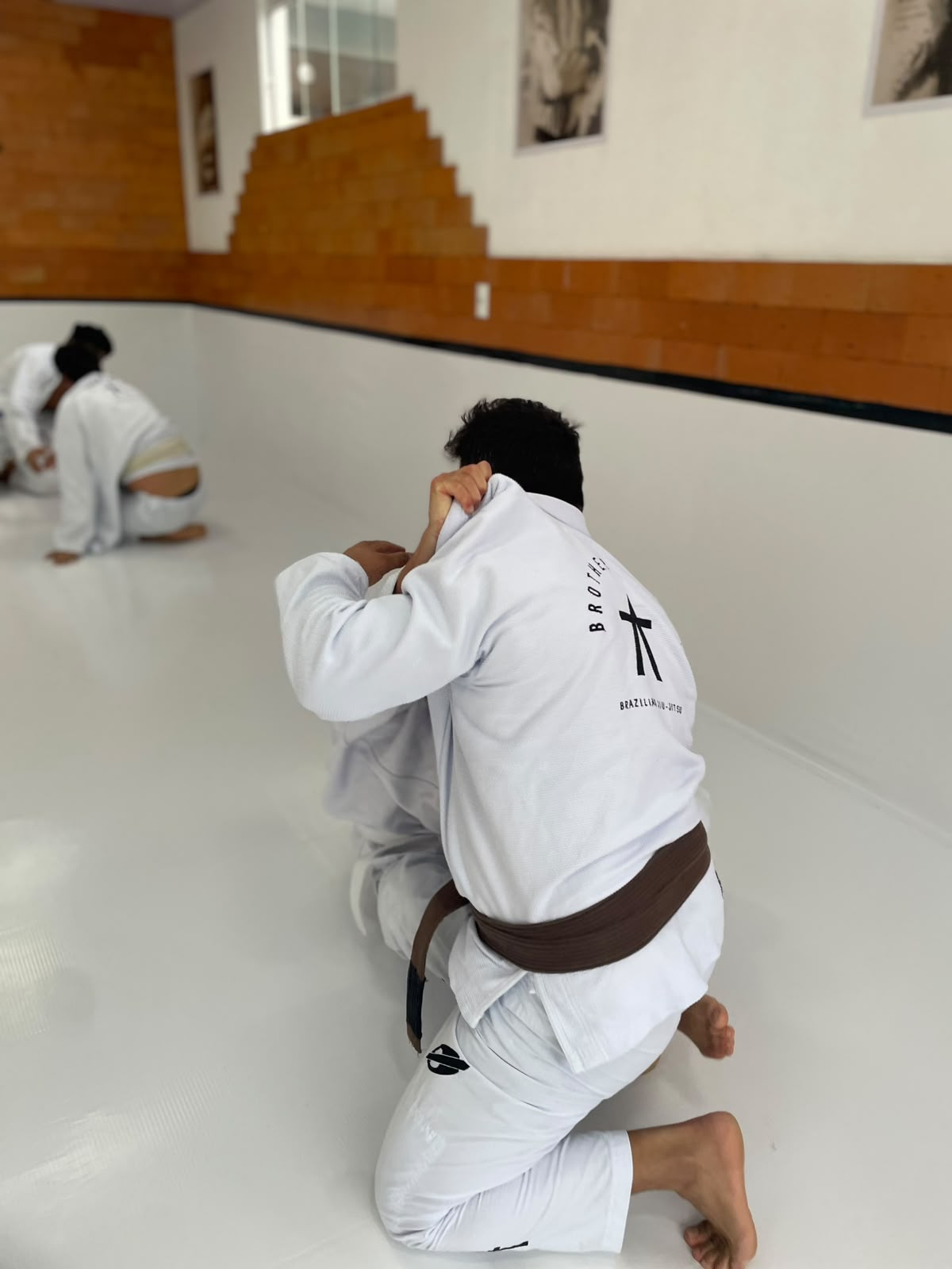 Faixa marrom treinando na Brothers Of Mat Penha