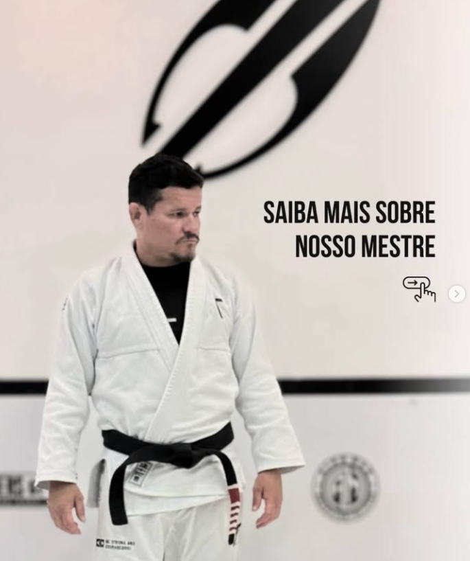 Mestre Aldo Max, faixa preta de Jiu-Jitsu da Brothers Of Mat Penha